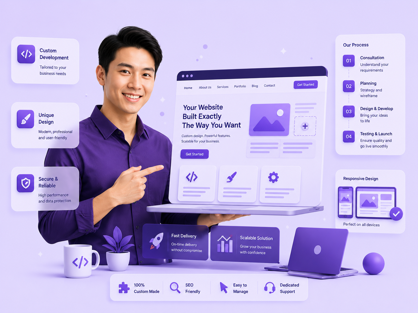 Website Theo yêu cầu