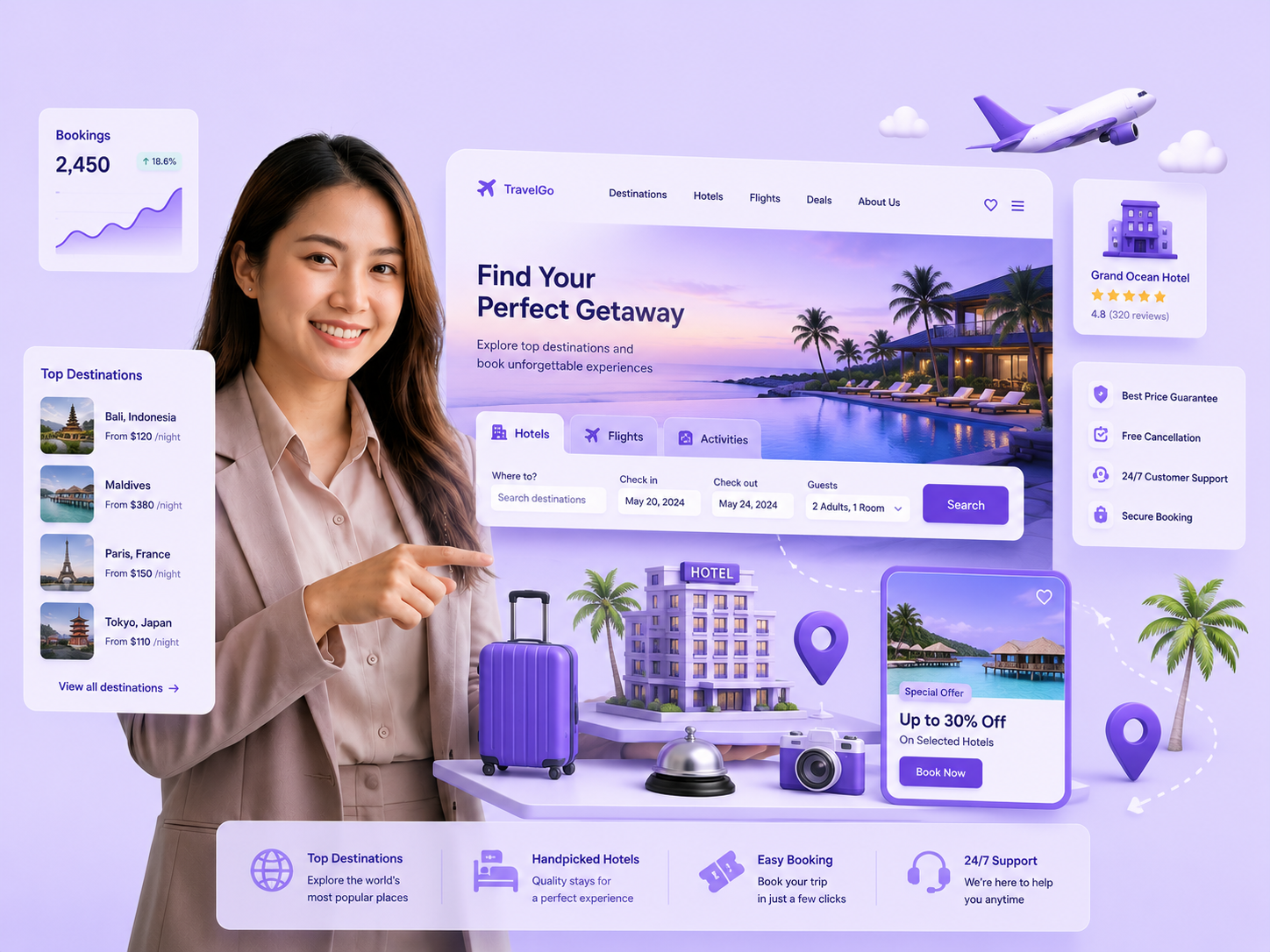 Website Du lịch - khách sạn